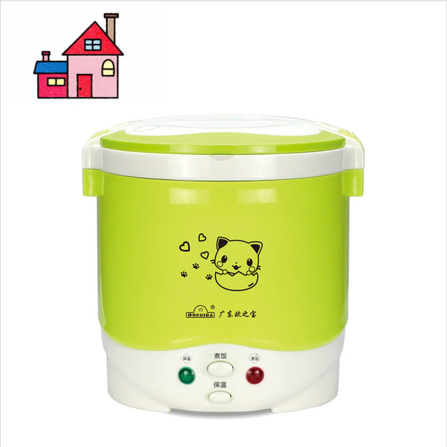 1L Electric Mini Rice Cooker 12V/24V/110V/220V For Car/Truck/House Electric Rice Cooker Can Be Used as Lunch Box Suit 1-2 People - Image 17