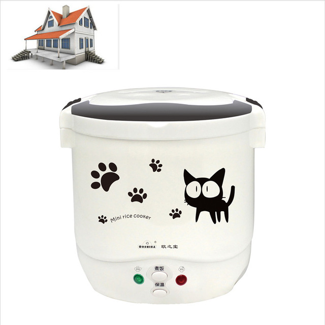 1L Electric Mini Rice Cooker 12V/24V/110V/220V For Car/Truck/House Electric Rice Cooker Can Be Used as Lunch Box Suit 1-2 People - Image 19