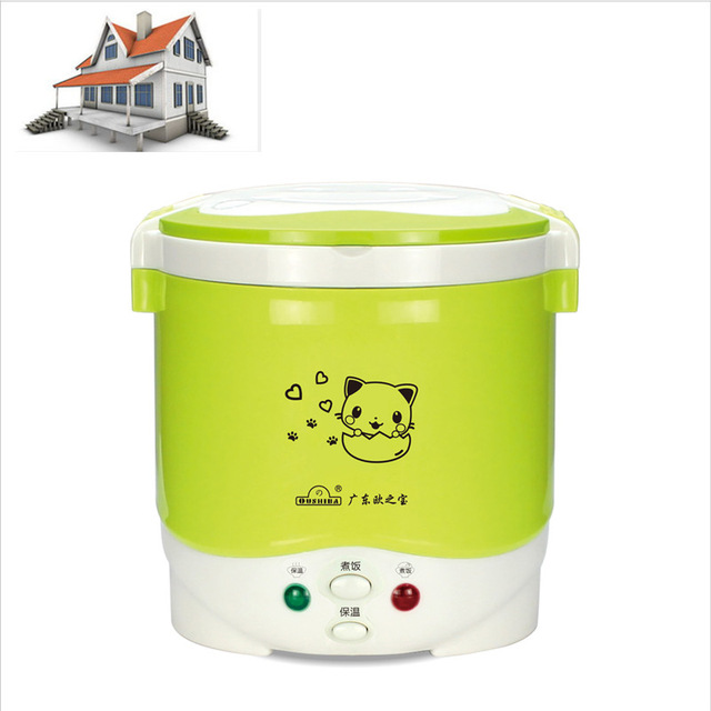 1L Electric Mini Rice Cooker 12V/24V/110V/220V For Car/Truck/House Electric Rice Cooker Can Be Used as Lunch Box Suit 1-2 People - Image 21