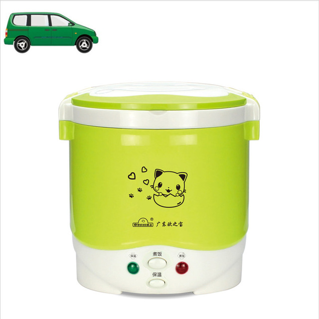 1L Electric Mini Rice Cooker 12V/24V/110V/220V For Car/Truck/House Electric Rice Cooker Can Be Used as Lunch Box Suit 1-2 People - Image 9