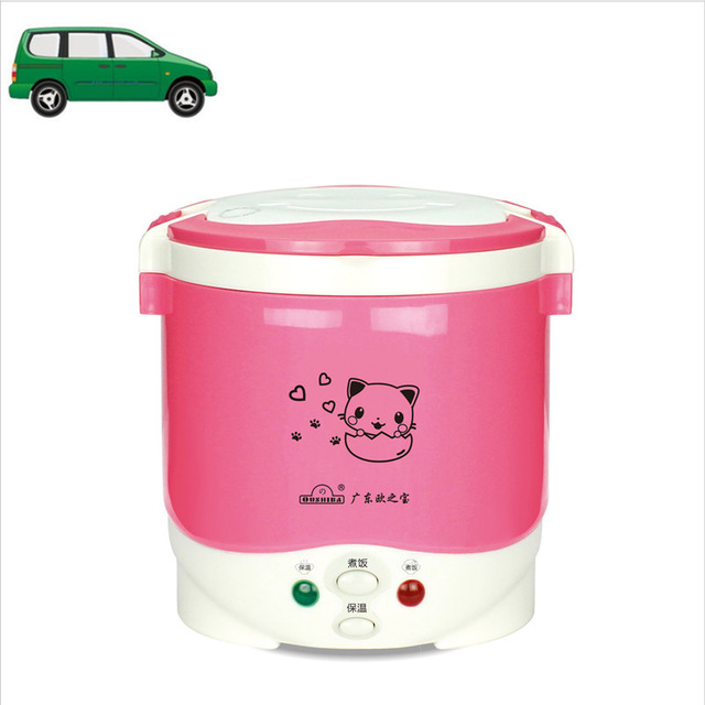 1L Electric Mini Rice Cooker 12V/24V/110V/220V For Car/Truck/House Electric Rice Cooker Can Be Used as Lunch Box Suit 1-2 People - Image 10