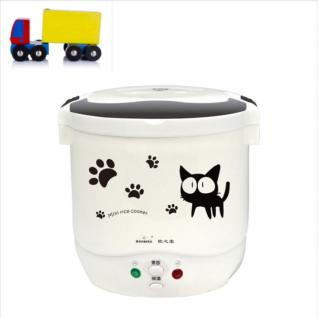 1L Electric Mini Rice Cooker 12V/24V/110V/220V For Car/Truck/House Electric Rice Cooker Can Be Used as Lunch Box Suit 1-2 People - Image 11