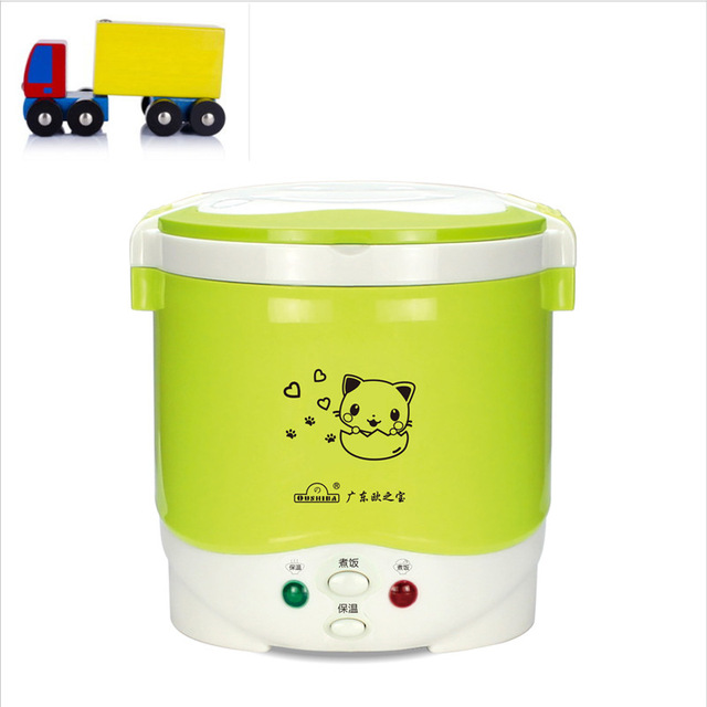 1L Electric Mini Rice Cooker 12V/24V/110V/220V For Car/Truck/House Electric Rice Cooker Can Be Used as Lunch Box Suit 1-2 People - Image 13