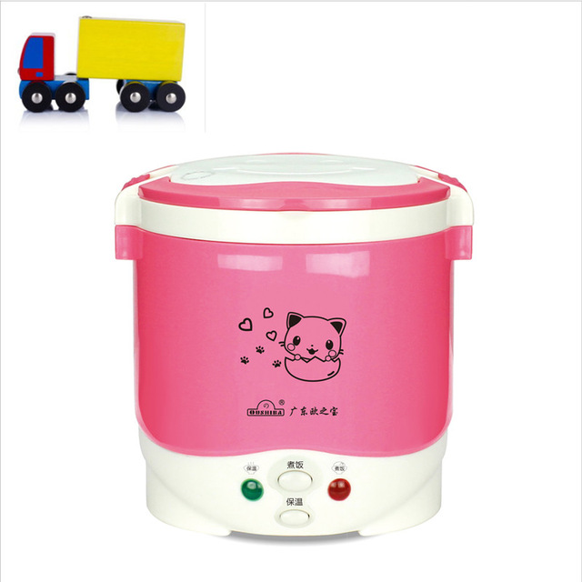 1L Electric Mini Rice Cooker 12V/24V/110V/220V For Car/Truck/House Electric Rice Cooker Can Be Used as Lunch Box Suit 1-2 People - Image 14