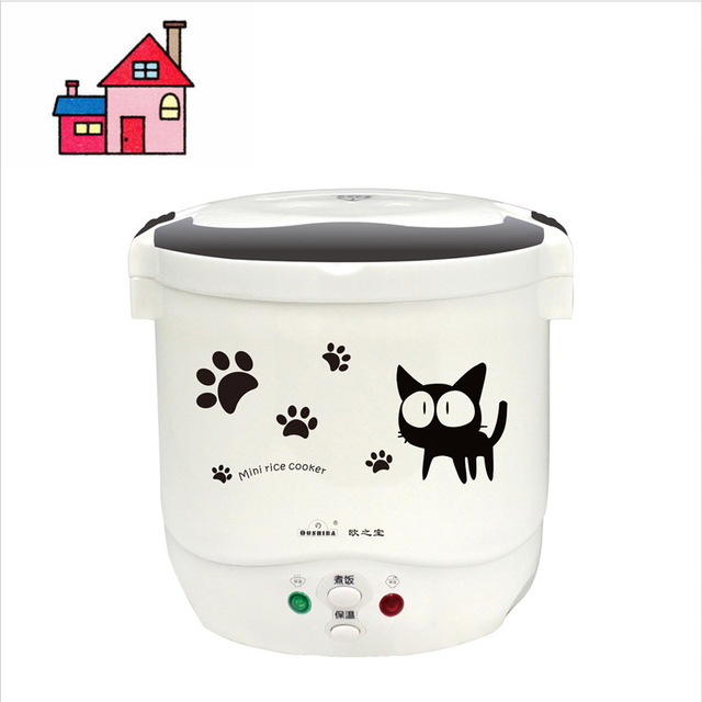 1L Electric Mini Rice Cooker 12V/24V/110V/220V For Car/Truck/House Electric Rice Cooker Can Be Used as Lunch Box Suit 1-2 People - Image 15