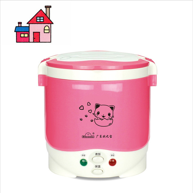 1L Electric Mini Rice Cooker 12V/24V/110V/220V For Car/Truck/House Electric Rice Cooker Can Be Used as Lunch Box Suit 1-2 People - Image 16