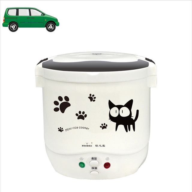 1L Electric Mini Rice Cooker 12V/24V/110V/220V For Car/Truck/House Electric Rice Cooker Can Be Used as Lunch Box Suit 1-2 People - Image 7