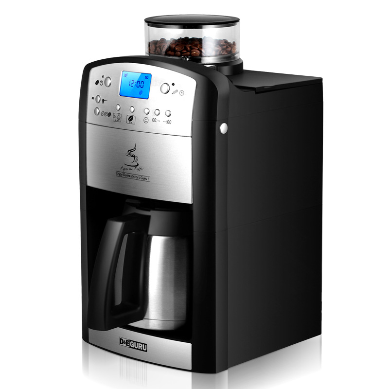 220V Automatic espresso coffee machine for home office coffee maker ,Grinding coffee beans +  make coffee+heat preservation