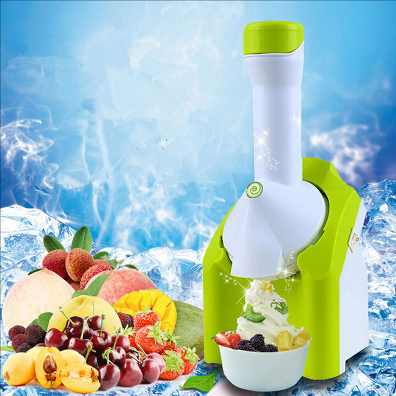 220V Machine Icecream NEW High Quality Mini DIY Fruit Automatic Ice Cream Machine Maker Household For Gift Children 200w
