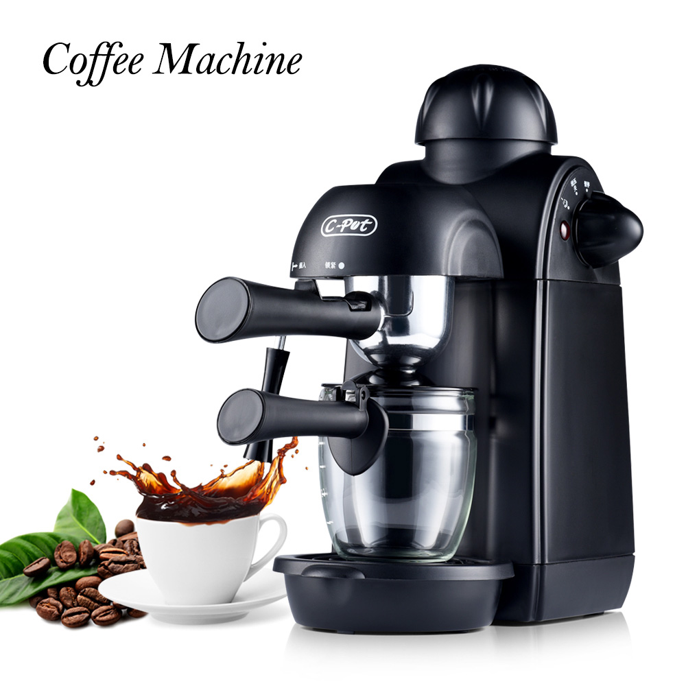 Coffee Machine Espresso Coffee Maker 4 Cups Semi-Automatic Pump Pressure Espresso Cappuccino Machine Cafetera Kahve Makinesi