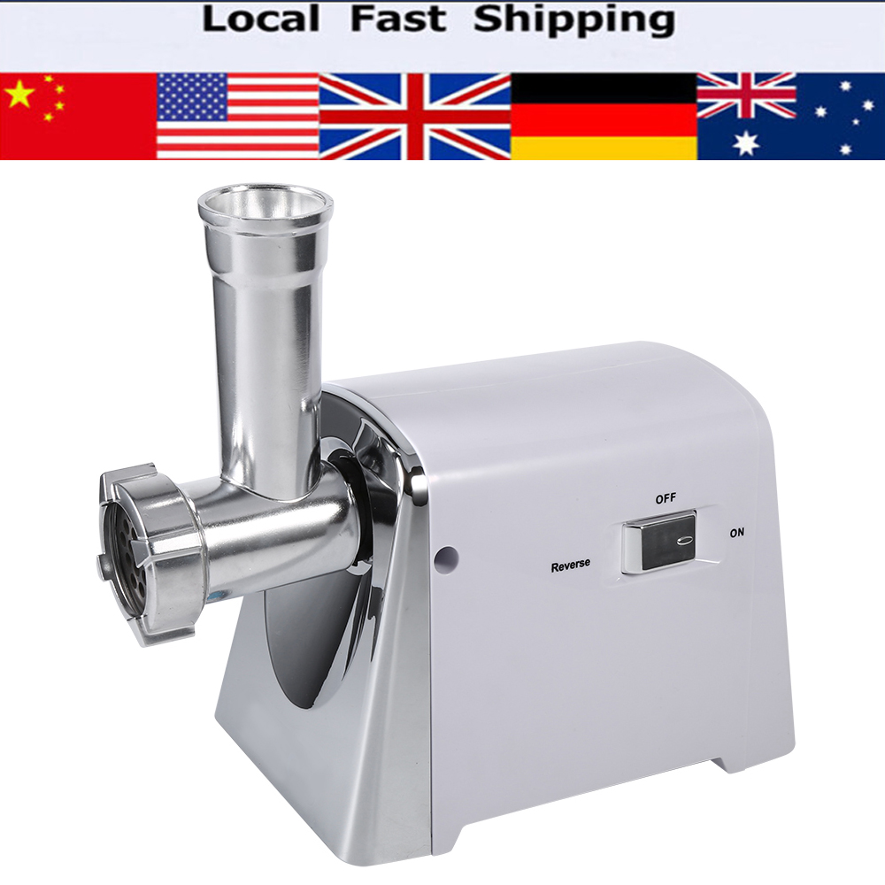 Electric 1600W Industrial Meat Grinder Mincer Sausage Maker Machine 3 Cutting Blades For Meat Processing Plants Kitchen Tools