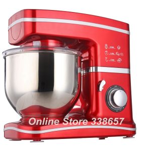 Electric 5.5L chef home kitchen cooking food stand mixer, cake dough bread mixer machine 1000W 220V