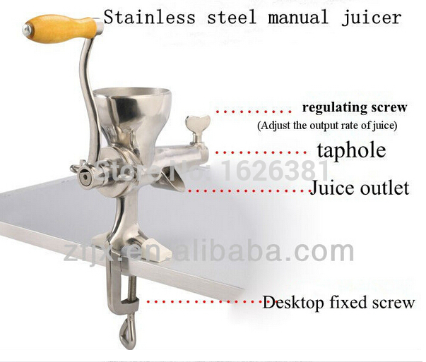FREE SHIPPING 100% Stainless Steel manual Wheatgrass juicer fruit citrus juice extrator HOT SALE - Image 2