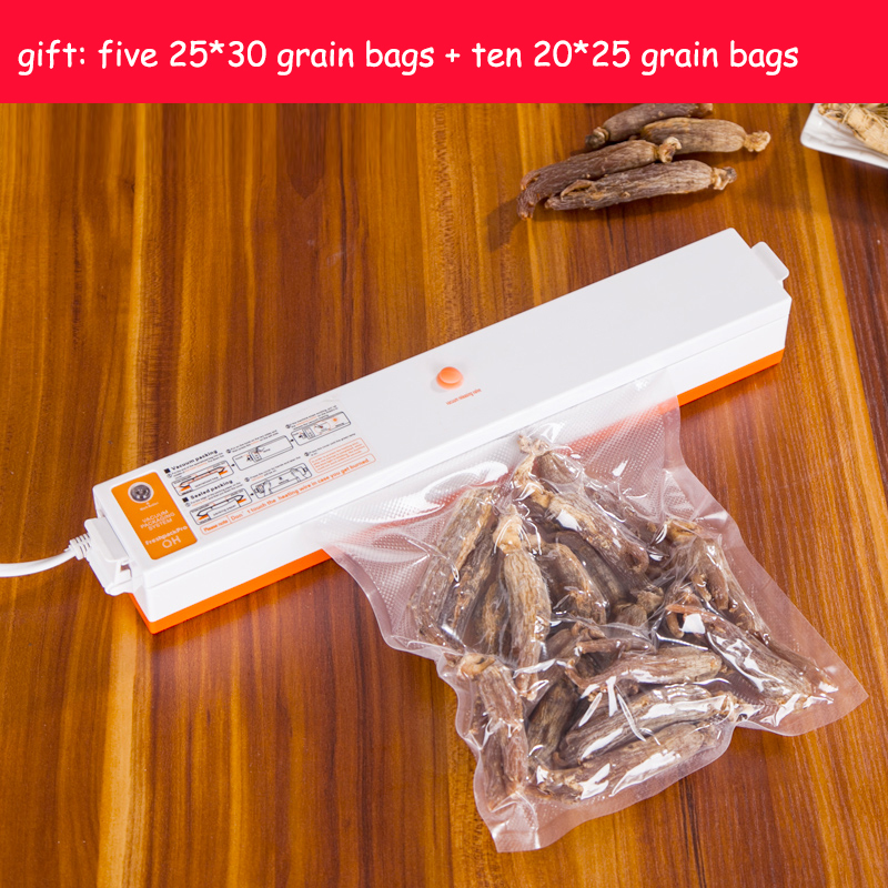 Fast Shipping 220V 110V Automatic Electric Food Vacuum  Sealer Portable Household Vacuum Packing Machine With Free Gift 15 bags