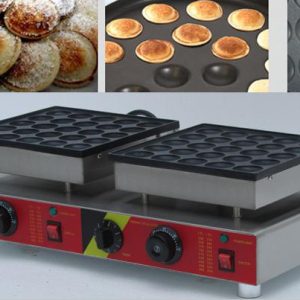 Free Shipping 50 Pcs Electric 110v 220v Mini Pancake Machine Poffertjes Grill Dutch Waffle Maker