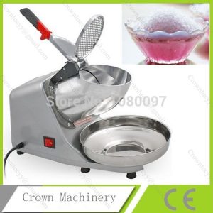 Free Shipping Electric Semi-Automatic Stainless steel ice crusher machine;Ice smashing machine
