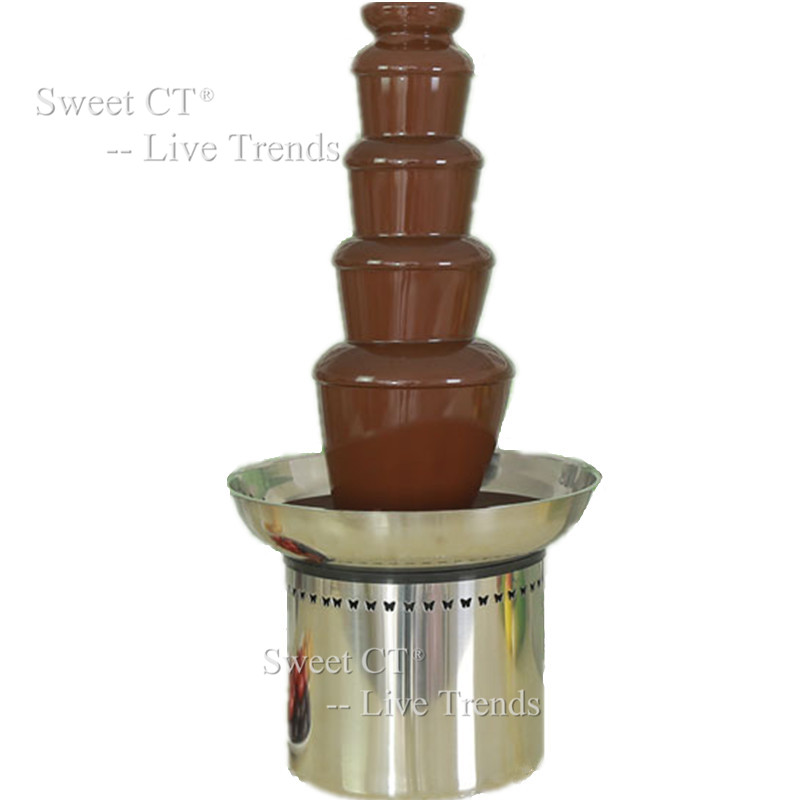 Gifco 5 Tier Commercial Chocolate Fountain Christmas Wedding Event Party Supplies Stainless Steel 304