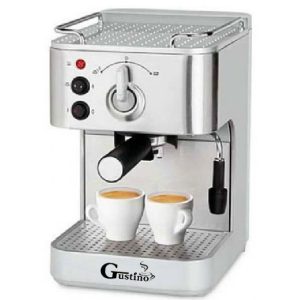 Gustino 19Bar Semi Automatic Coffee Maker Espresso Machine with Froth Milk Stainless Steel 304 Housing for Home or Office Using