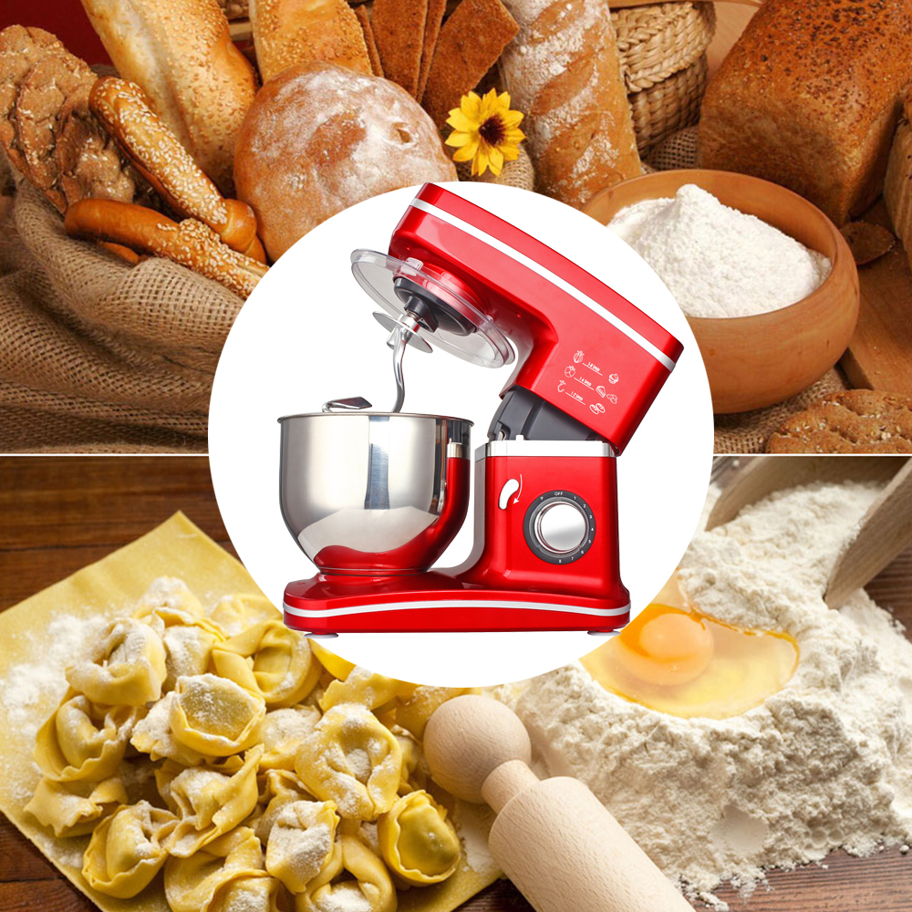 Homgeek 1000W 220-240V Dough Mixer Professional Electric Kitchen Stand Mixer Flour Egg Blender Milk-shake Cooking Machine - Image 5