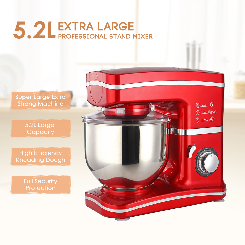 Homgeek 1000W 220-240V Dough Mixer Professional Electric Kitchen Stand Mixer Flour Egg Blender Milk-shake Cooking Machine - Image 6