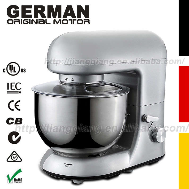 Kitchen 6 Speed Electric dough mixer Tilt Head and Cooking Chef blender Machine - Silvery KSM150
