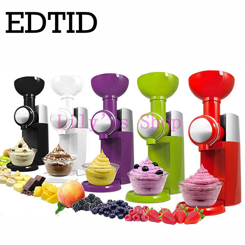 MINI DIY fruit automatic ice cream machine electric soft icecream maker household Frozen Fruit Dessert Maker children EU US plug