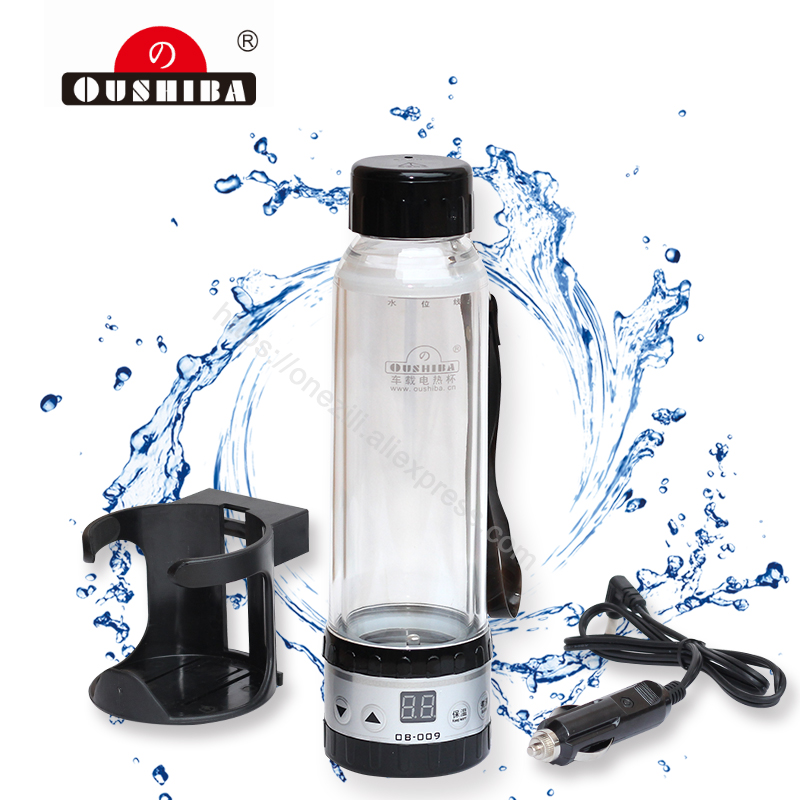 Onezili Hot Sale 280ML OB-009 Thermos Tea Water Car Kettle 12V/24V Car Use Travel Mug Car Heated Cup