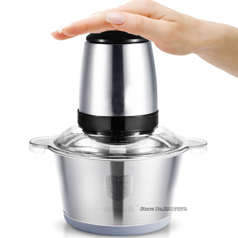 Stainless Steel Meat Grinder Chopper Electric Automatic Mincing Machine High-quality Household Grinder Food Processor