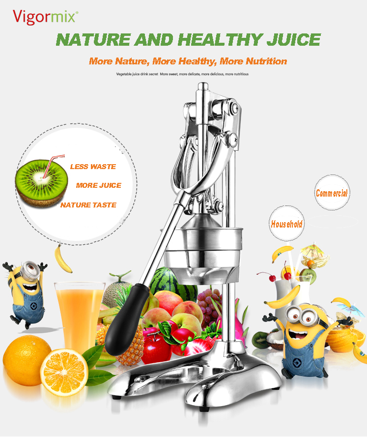 Stainless Steel manual hand press juicer squeezer citrus lemon orange pomegranate fruit juice extractor commercial or household - Image 4