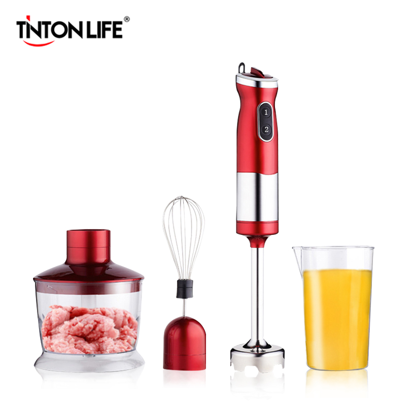 TINTON LIFE 4 in 1 Electric Blend Mixer Food Blender Set Detachable Food Hand Mixer Juice Milk Mixer Vegetable Blend Set