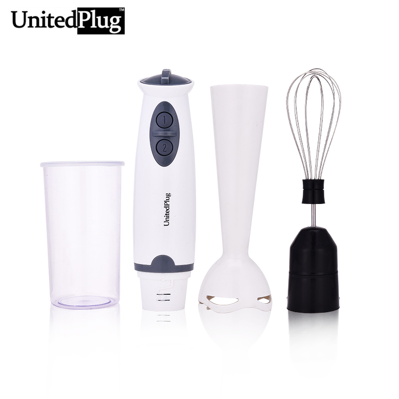 UnitedPlug 3 in 1 Multi-function electric food blender set detachable hand blender juice egg mixer vegetable blend set 1302A-2