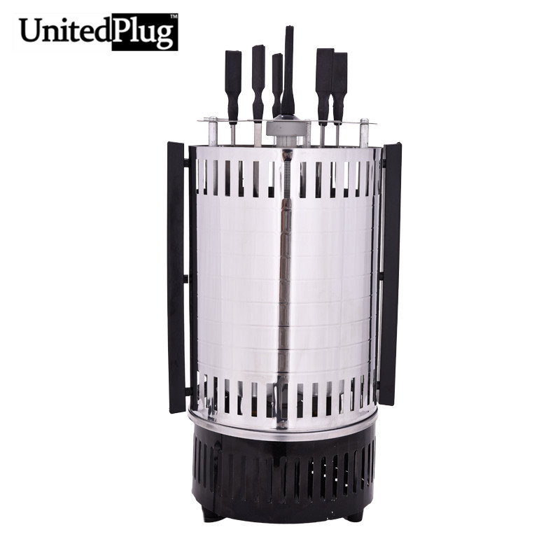 UnitedPlug electric grill indoor outdoor rotating bbq grill stainless steel infrared indoor grill electric barbeque grill BBQ-02